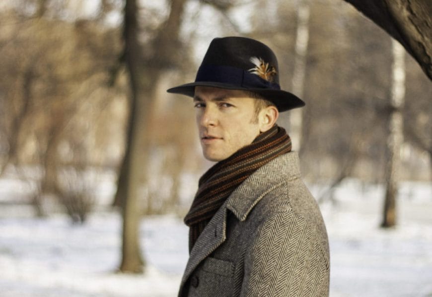 Herringbone tweed ulster coat