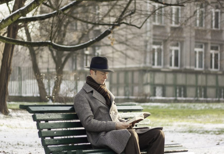 Herringbone tweed ulster coat