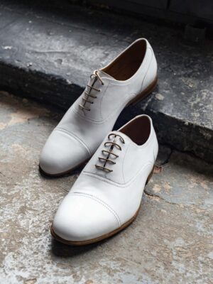 white Lindy Hop shoes