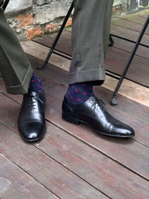 Schwarze Oxford-Schuhe für Lindy Hop und Balboa-Tanz
