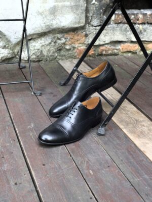 Black oxford shoes