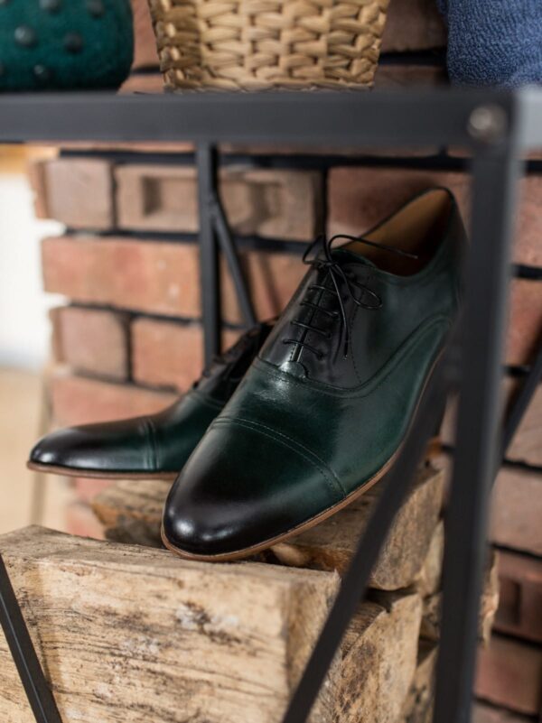 Frankie Dark Green Oxfords Swing It Shoes