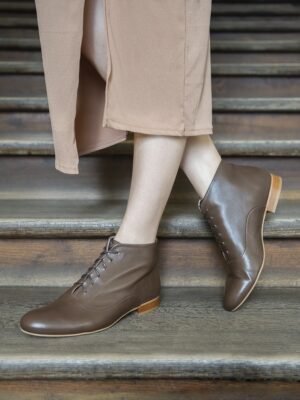 Dark Brown Lindy Hop Boots
