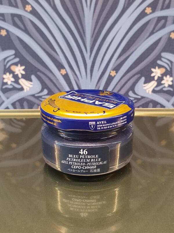 saphir petrol blue shoe cream