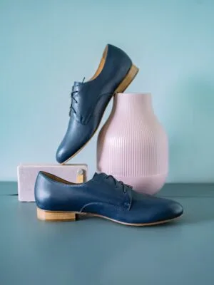 Blue Lindy Hop and Balboa Shoes