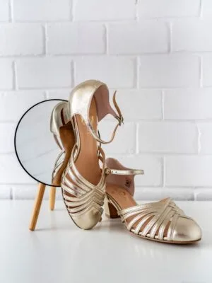 White Gold heel shoes, bridal shoes, wedding