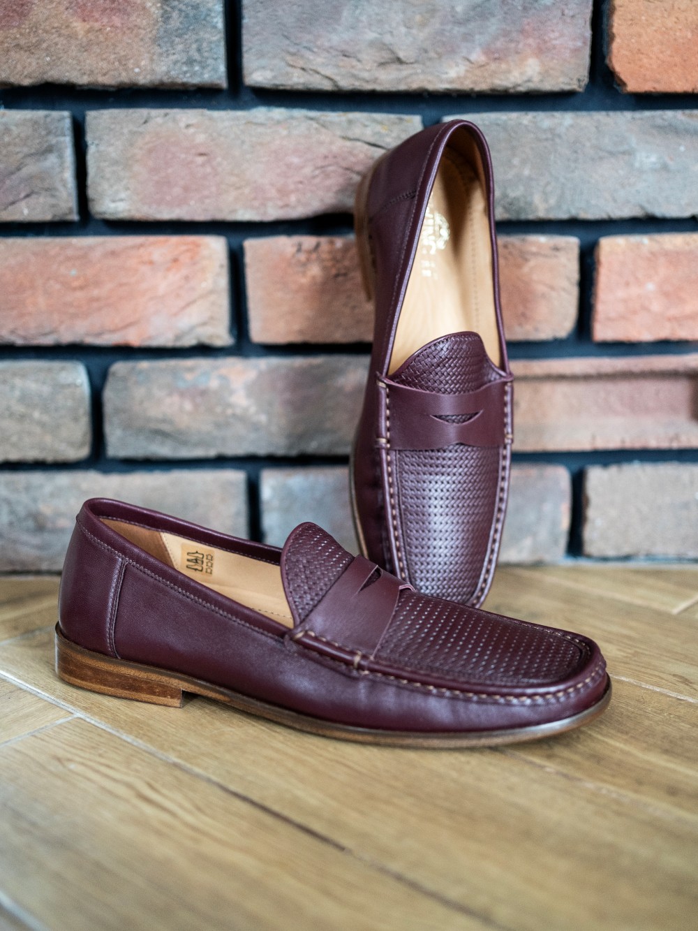 Swing It Shoes Penny Loafers Claret thumbnail 2