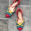 DSC04809 Chaussures de danse multicolores pour Lindy Hop - Vivien Kolore