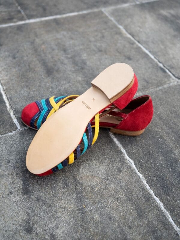 DSC04812 Chaussures de danse multicolores pour Lindy Hop - Vivien Kolore