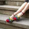 DSC05199 Chaussures de danse multicolores pour Lindy Hop - Vivien Kolore