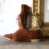 DSC05650 Chaussures Lindy Hop pour femmes en cuir souple Ginger Brown"